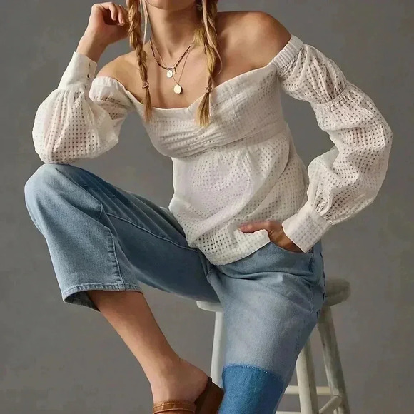 NWT Maeve Off-The-Shoulder Blouse XS - Picture 2 of 10